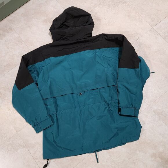 VTG LL Bean Sunbuster Womens L Large Colorblock Hooded Ski Jacket Windbreaker - Picture 11 of 11